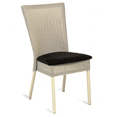 Lloyd Loom of Spalding Bantam Dining Chair With Fabric Seat C044U